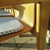 6 Scandinavian wooden chairs