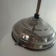Vintage chrome opaline pendant light, 1970s-80s