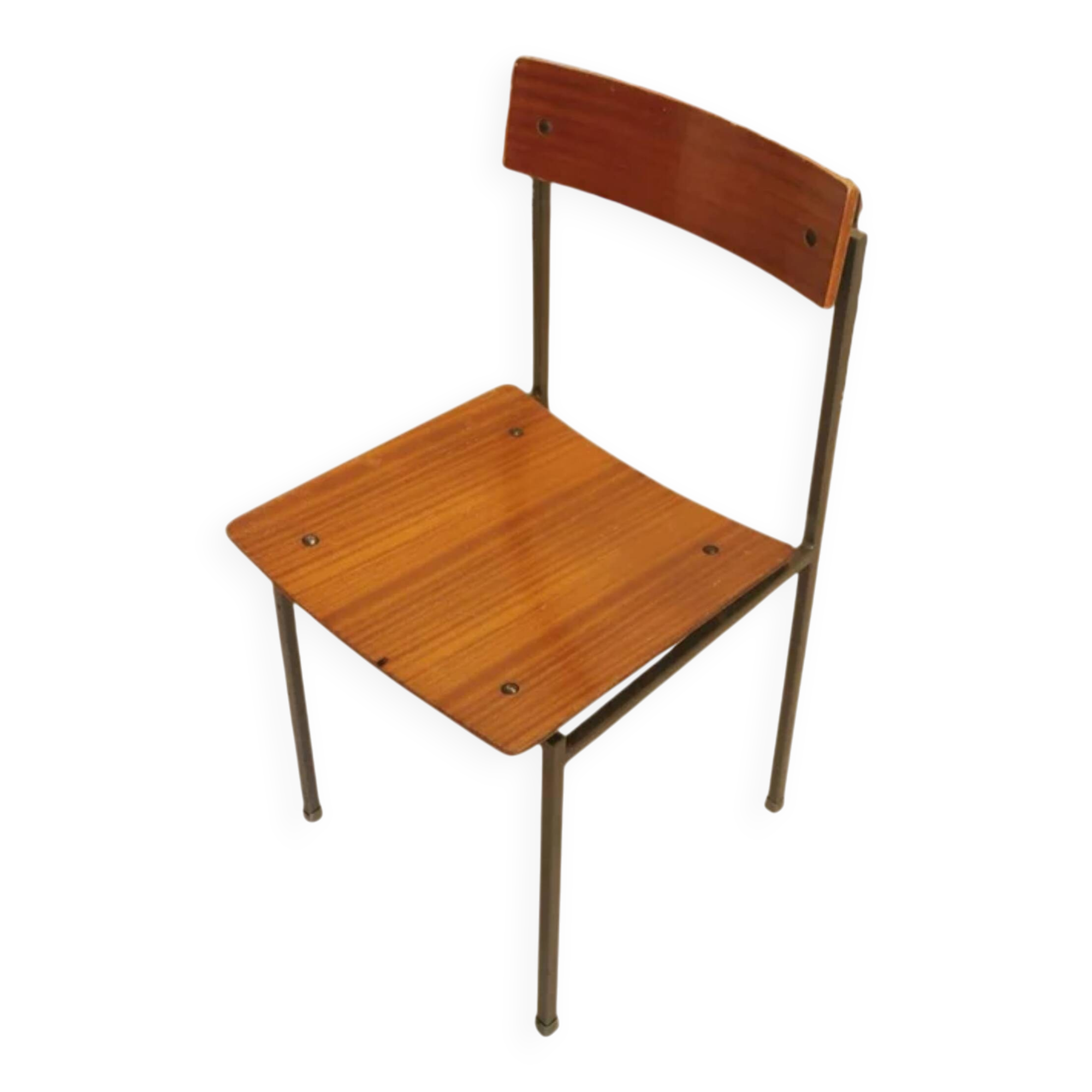 Vintage STOL Kamnik School Chair Minimalist Industrial Dining (1 of 30)