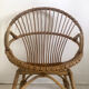 Fauteuil en rotin vintage 60's