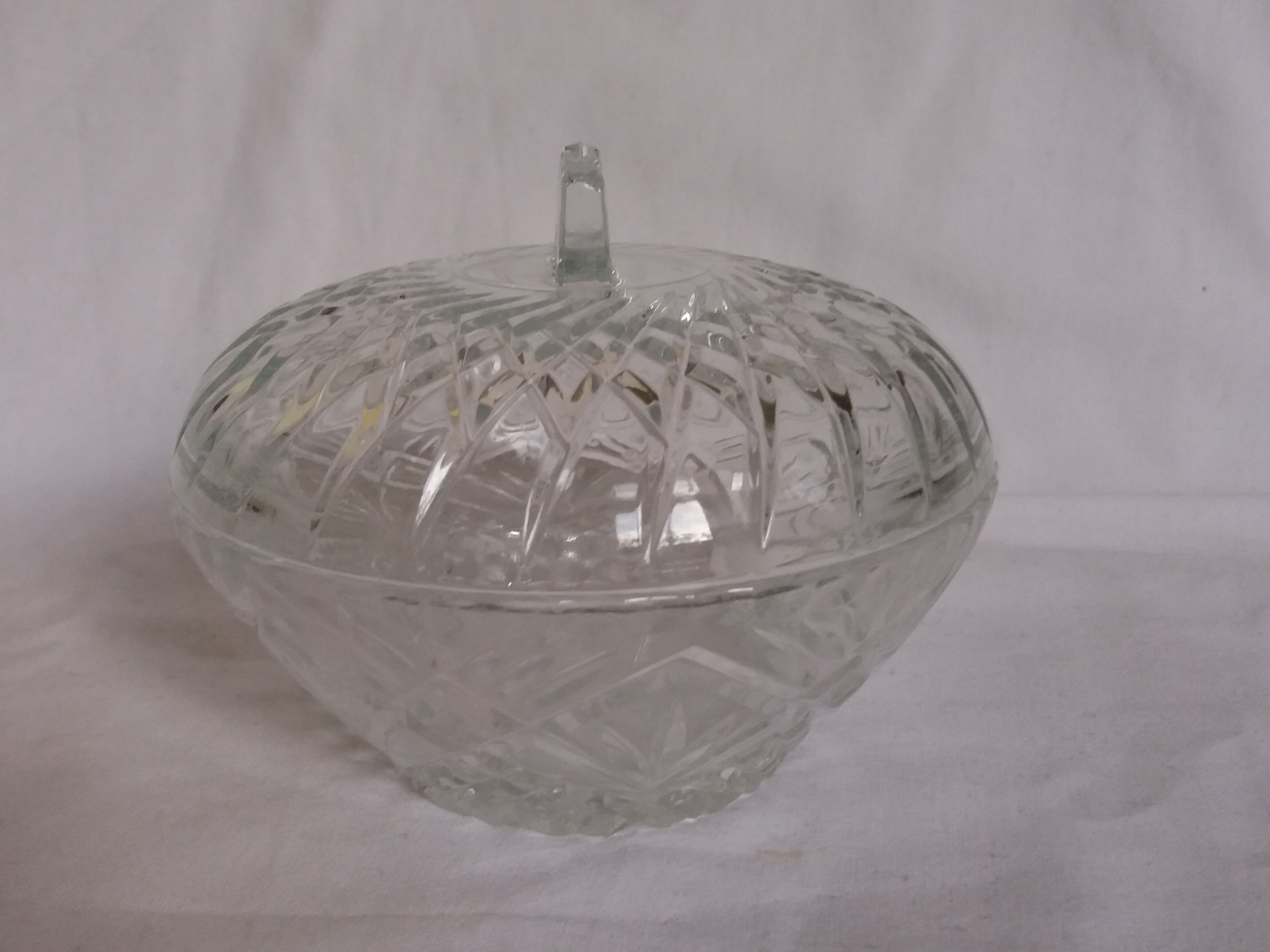 Glass box candy sugar bowl butter