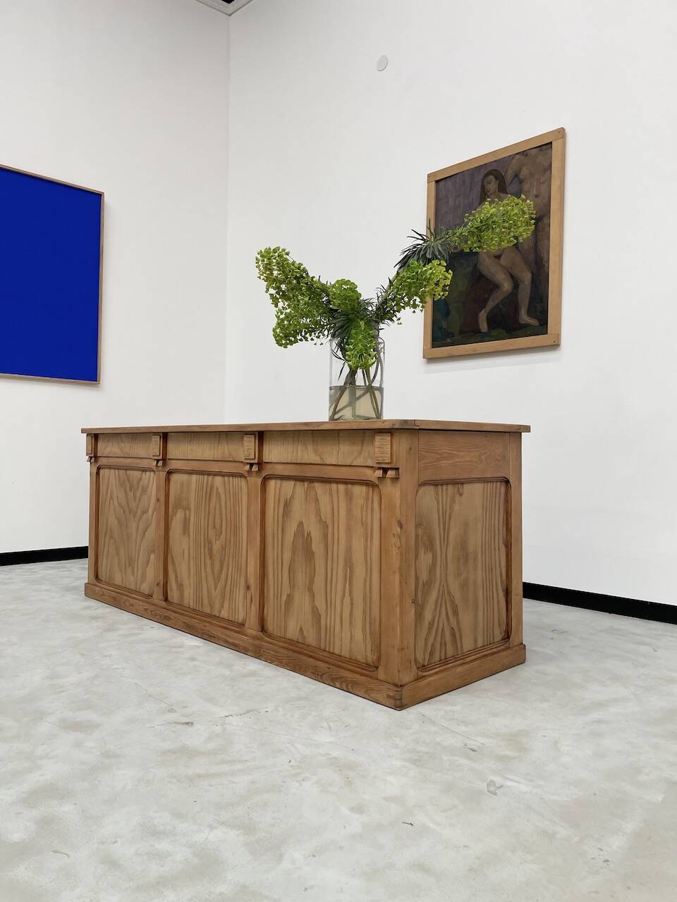 2m central island pine counter