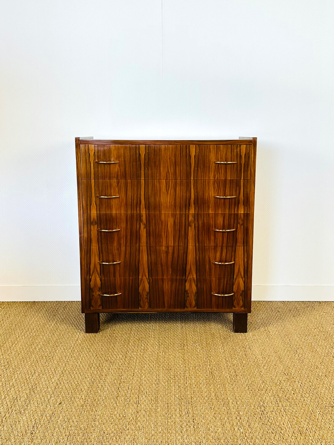 Vintage rosewood chest of drawers 1960