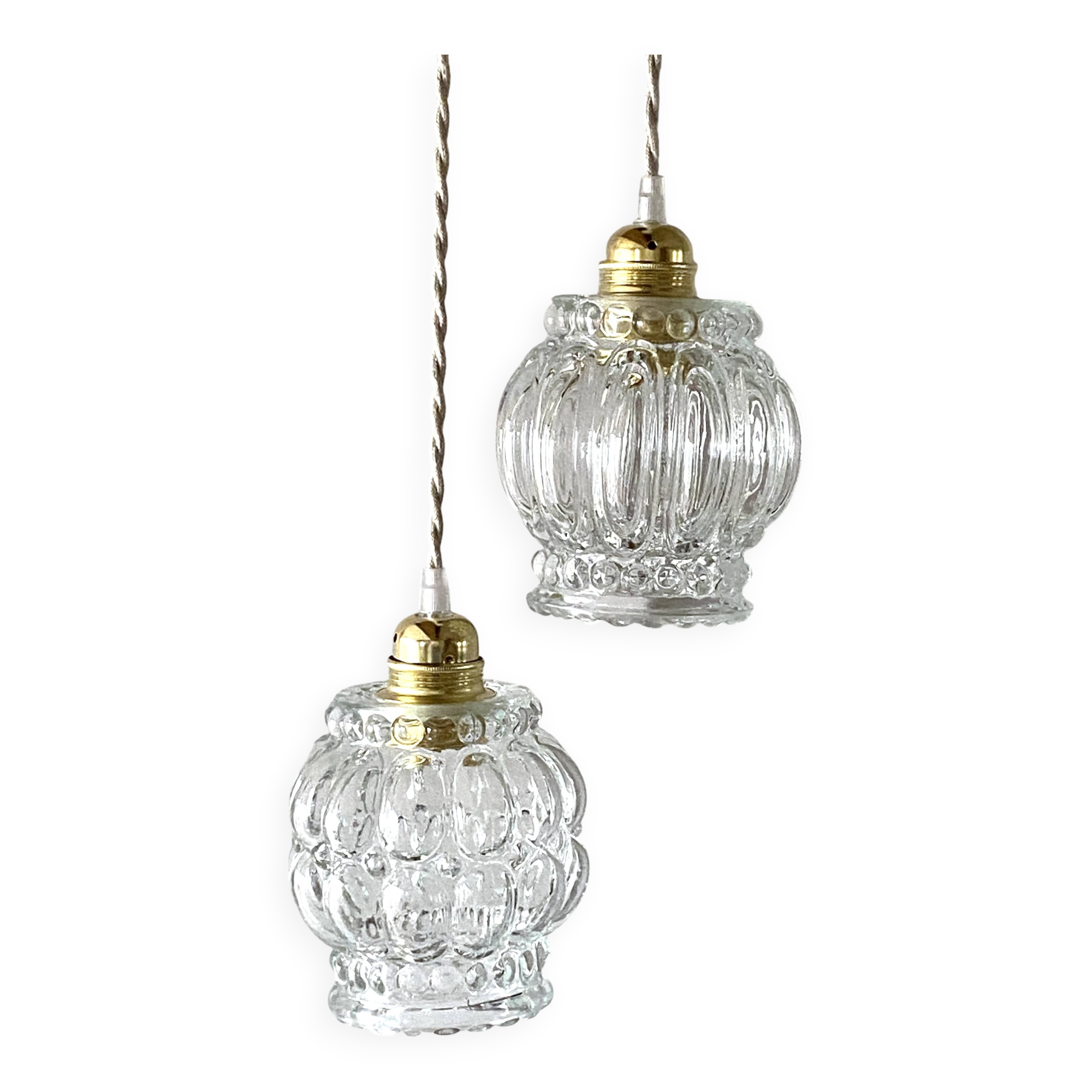 Suspension cascade glass "bubble"