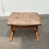 Modern Mid-Century Norwegian Siesta Pouf in Leather by Ingmar Relling for Westnofa, 1960s