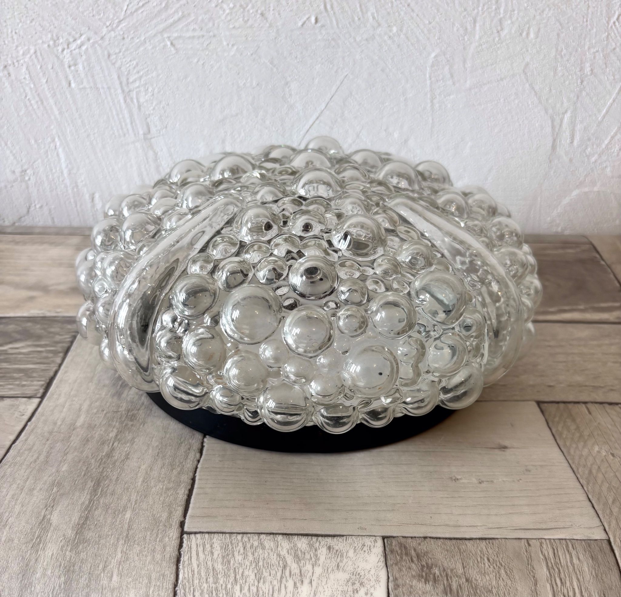 Vintage ceiling light - Helena Tynell - 60s/70s - bubbled glass - Space Age