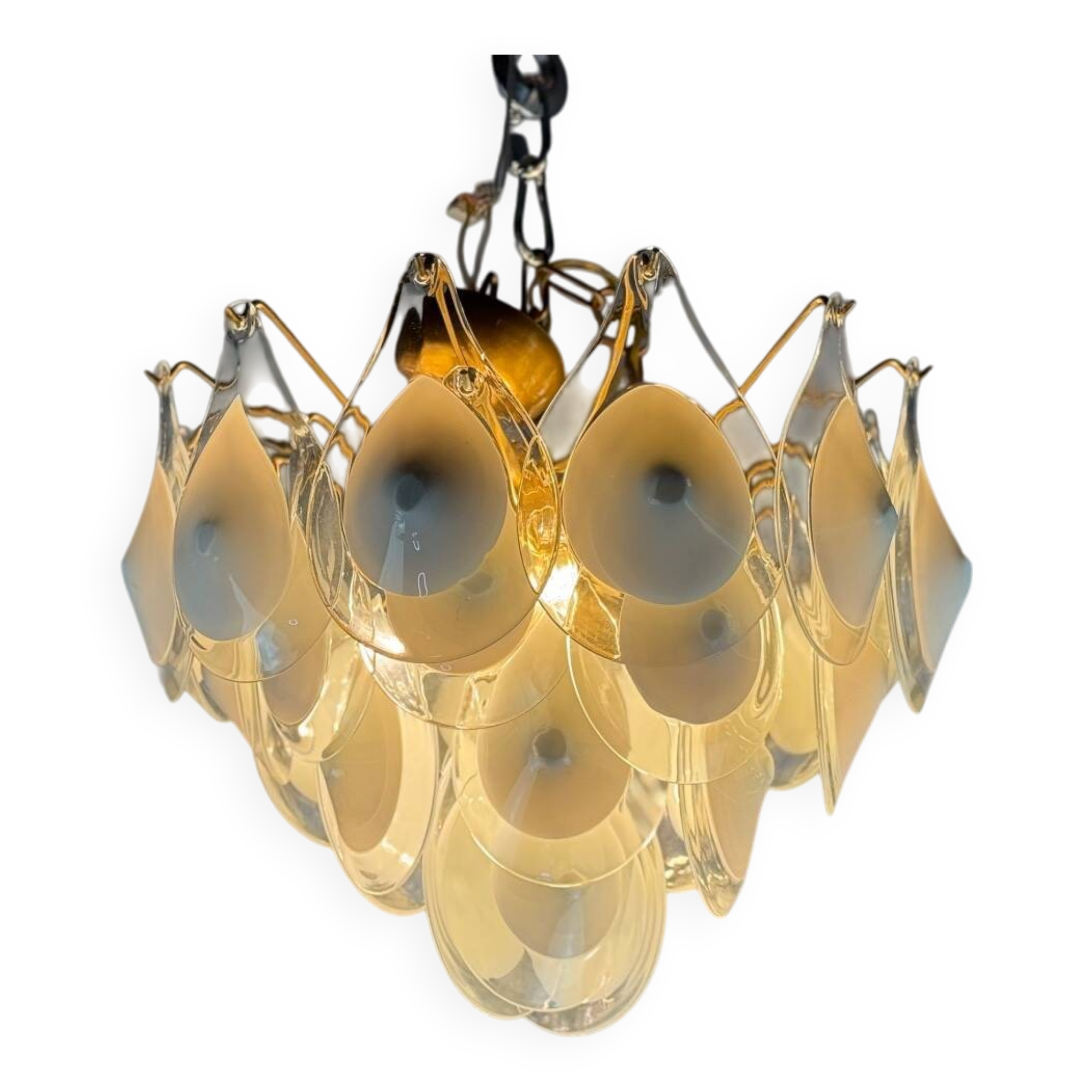 Venetian Murano glass chandelier by Vistosi, circa 1960