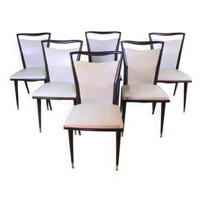 Six Chaises Mid-Century, France 1960