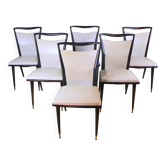 Six Chaises Mid-Century, France 1960