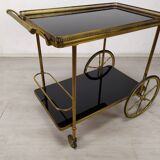 Vintage golden brass rolling service