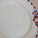 + 6 flat plates Céranord - Saint Amand model Eglantines Lot 2 +