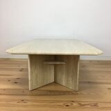 Travertine coffee table