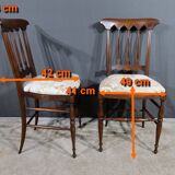 Pair of Chairs in Red Cherry, by Colombo Sanguineti, Italy – 1950