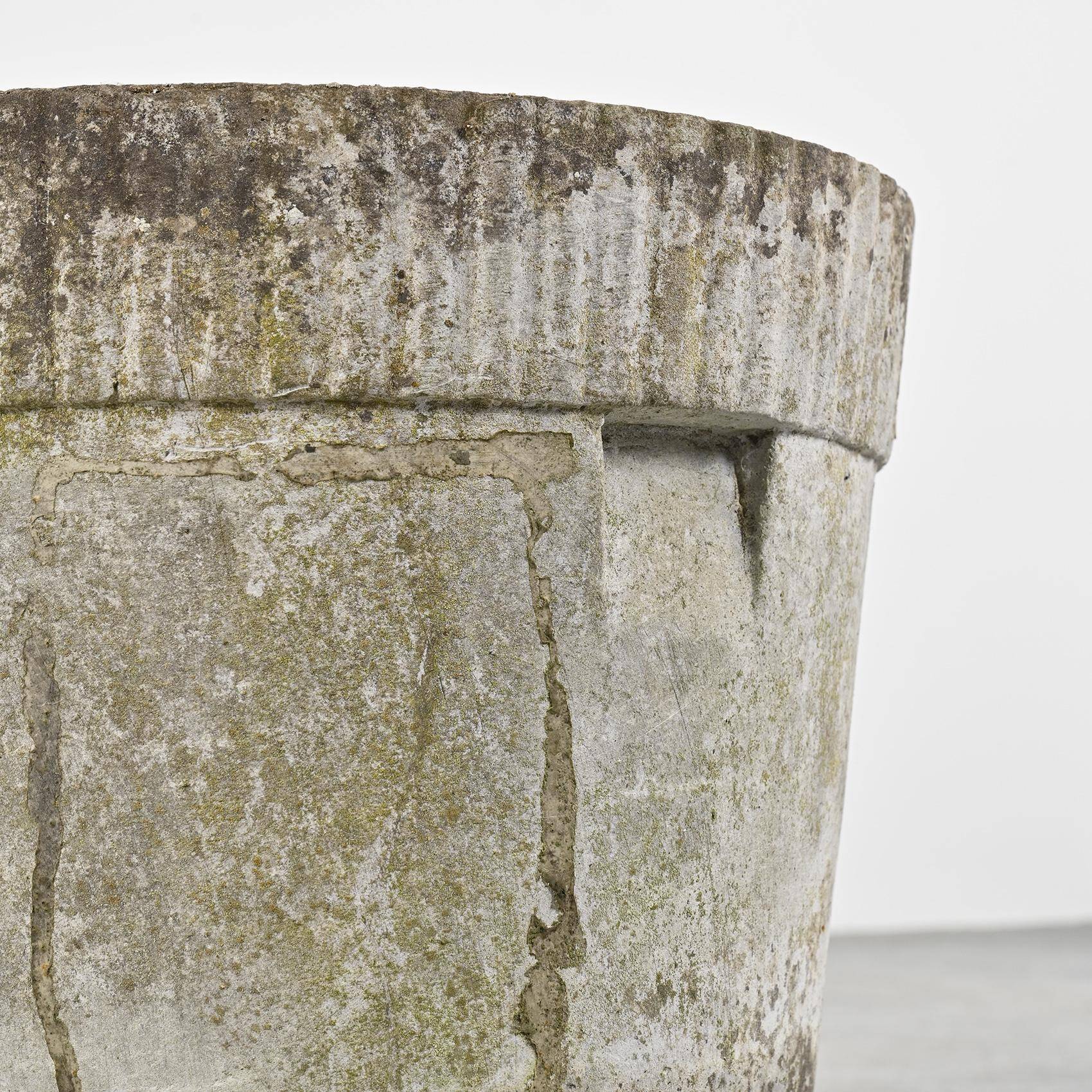 Pair of cement planters, circa 1960