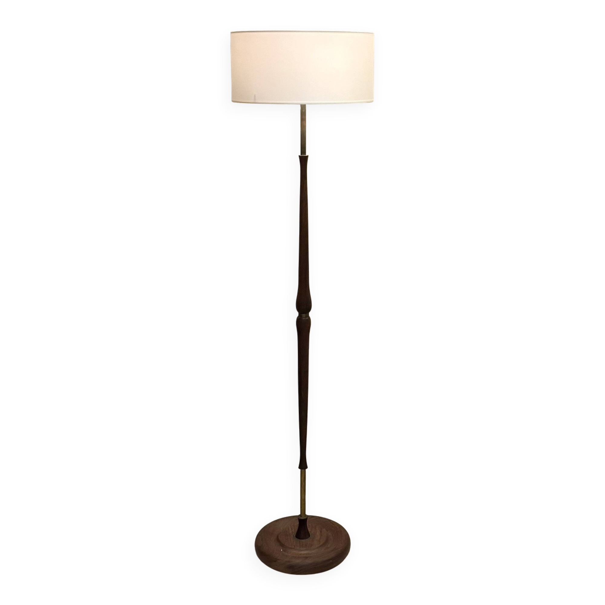Danish 60s teak floor lamp