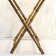 Old folding seat or foot rest picnic campsite