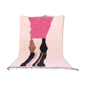 Tapis beni ouraine à moto coloré traditionnel taille 1,5/2,5 m
