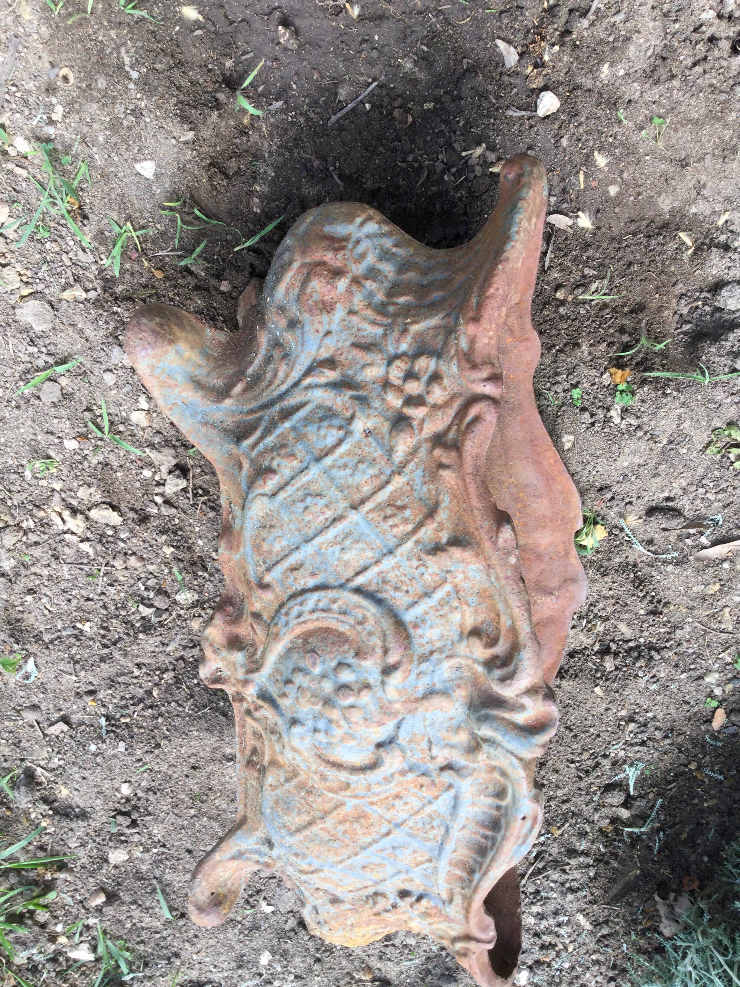 Antique cast iron planter