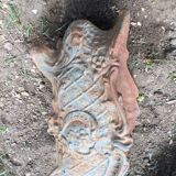 Antique cast iron planter