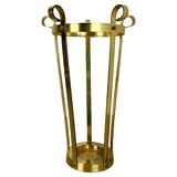 Porte-parapluies en laiton de style Hollywood Regency, Italie, années 1970