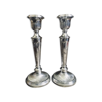 Pair of solid silver torches