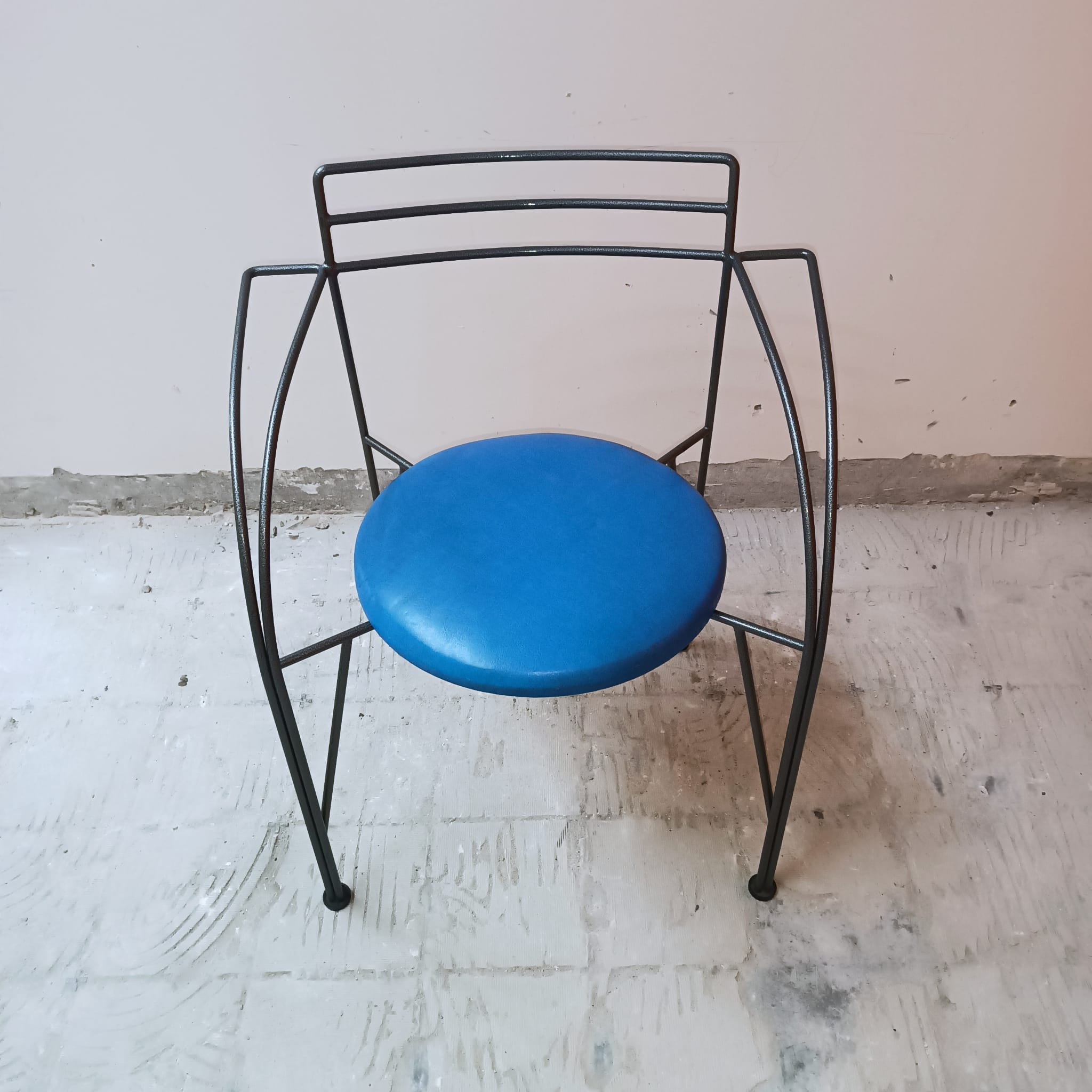 6 chairs design 1985 collection "Lune d'Argent", Pascal Mourgue vintage
