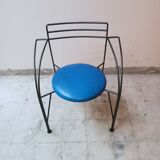 6 chaises collection "Lune d'Argent", Pascal Mourgue, design 1985