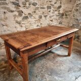 Antique French farmhouse dining table – Walnut work table, late 19th century