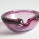 Murano glass purple bullicante trinket bowl, 1960s