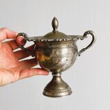 Antique silver-plated sugar bowl