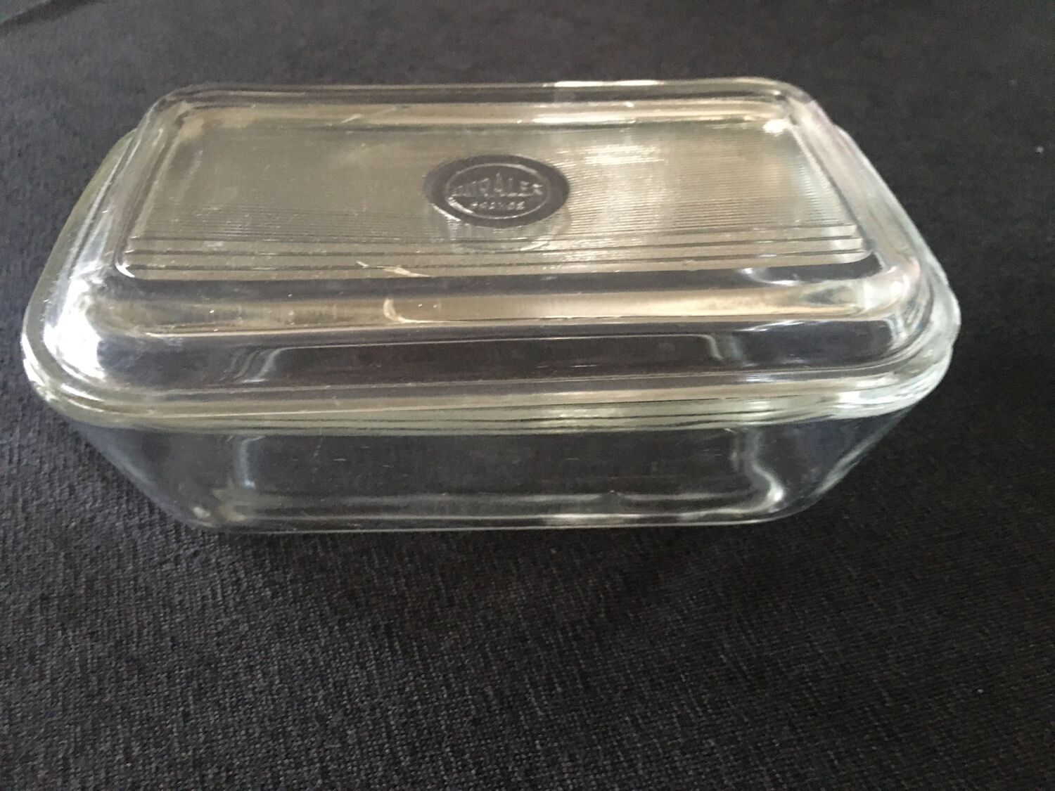 Duralex butter dish