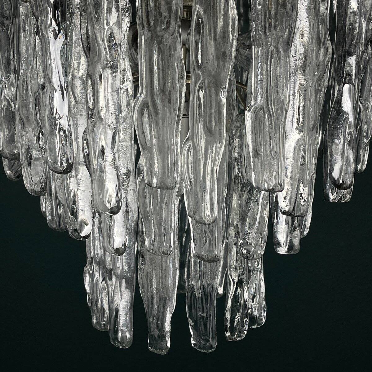 Murano glass chandelier attributed to J. Kalmar, Austria, 1960s.