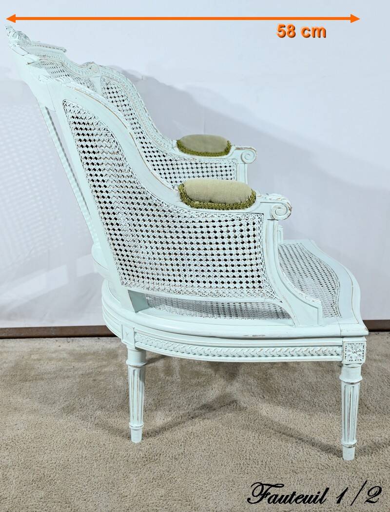 Broken Beech Duchess with Rechampi, Louis XVI style – 2nd part of the 19th century