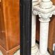 Sellette, colonne en bois noir