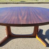 Vintage Baumann Scandinavian oval table - 1960s