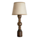 Lampe de table vintage, lampe vintage,lampe pied bois avec abat-jour, lampe