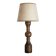 Lampe de table vintage, lampe vintage,lampe pied bois avec abat-jour, lampe