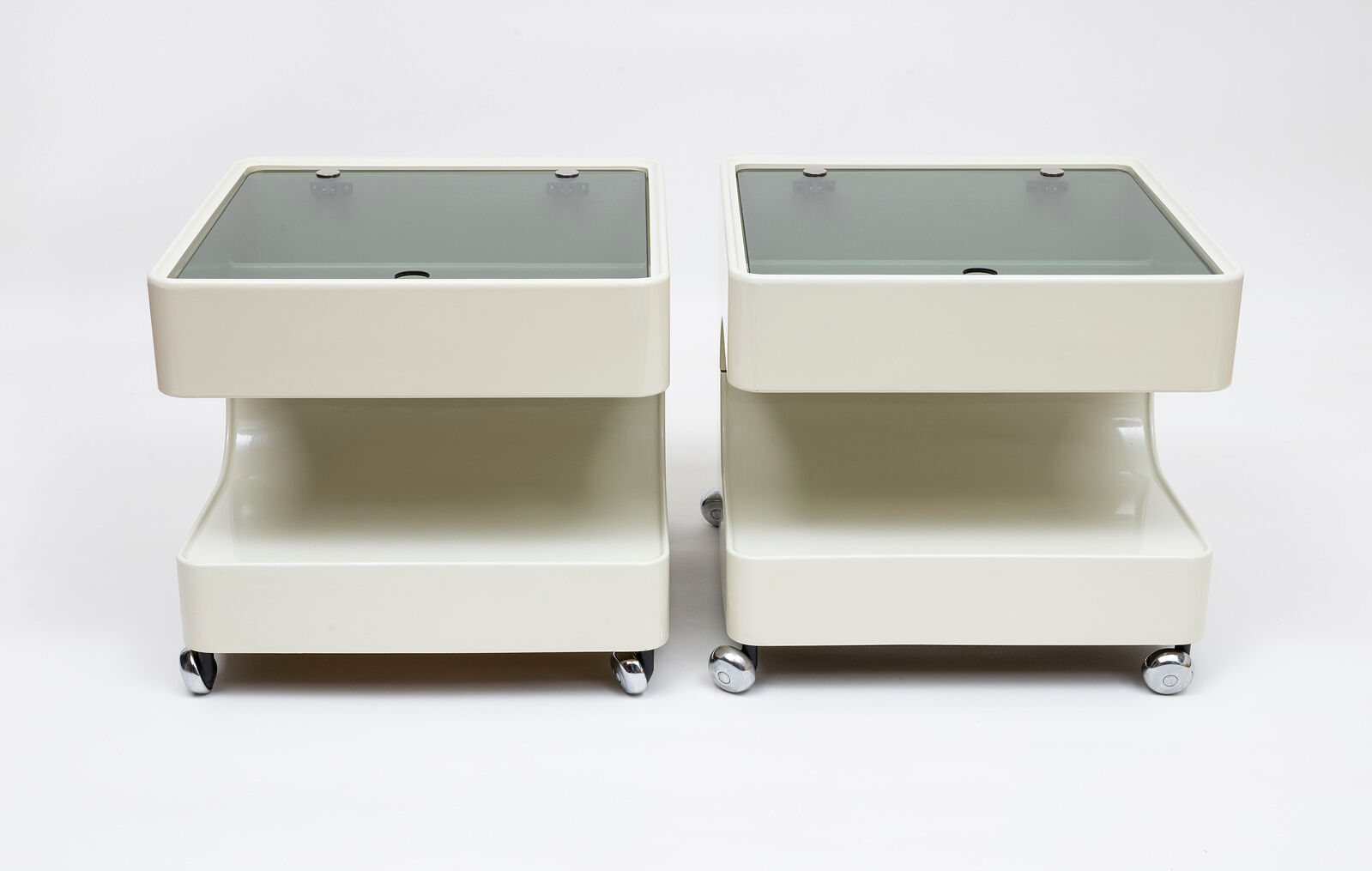 Space age night stands / side tables by Opal, Germany 1970