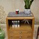Large oak bedside cabinet
