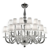 Chandelier en verre de Murano vert Felci italien vert par Simoeng pour Simoeng