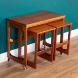 Retro Teak 1960s Mcintosh Nest Of 3 Tables Coffee Tables