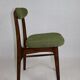 Green olive boucle dining chair from rajmund halas, 1970s,