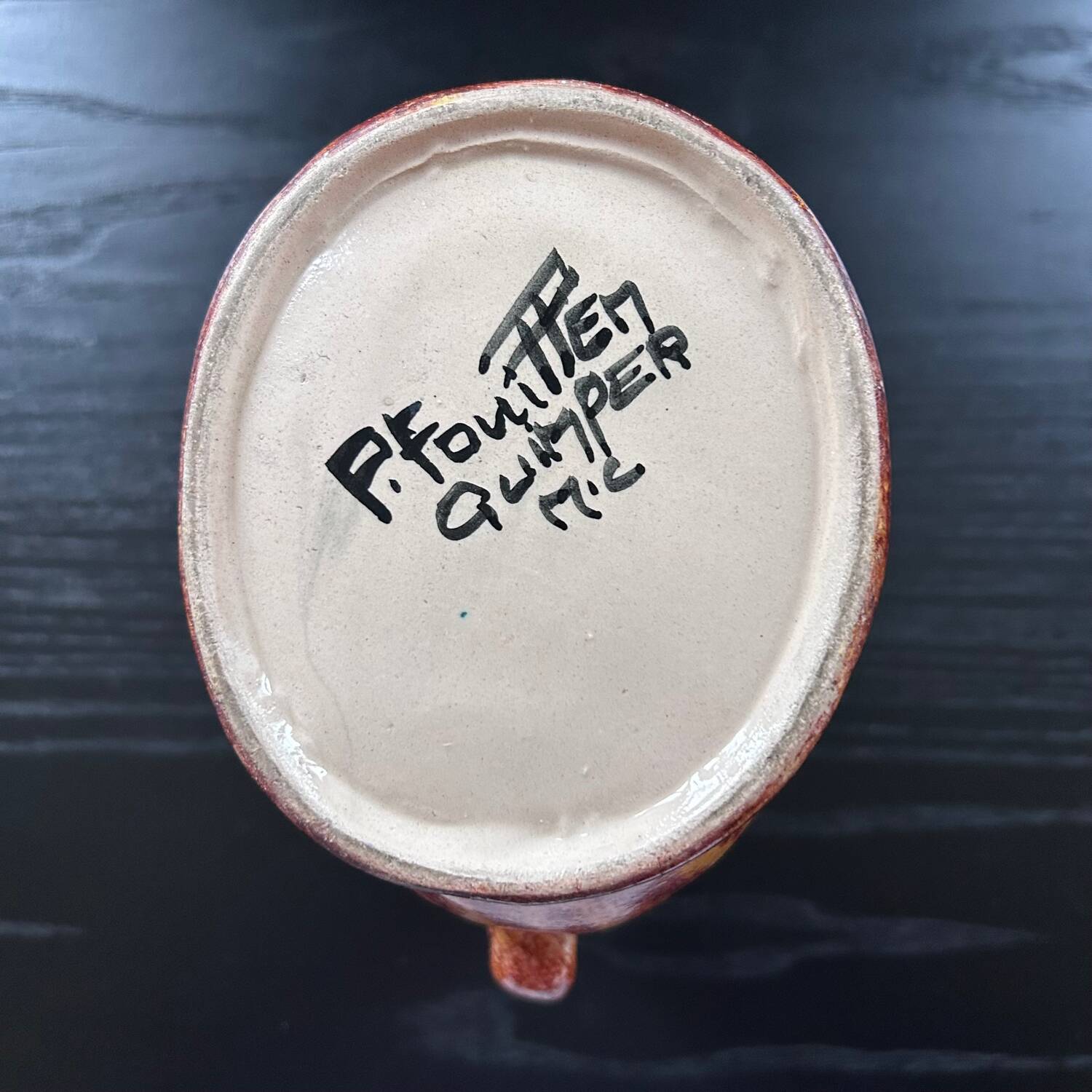 Pichet signé Fouillen Quimper