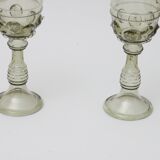 Roemer wine glasses by Josed & Eva Flek, Novy Bor Czechoslovakia.