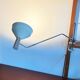 Mid-century minimalist Swiss table lamp with a clamp by Rosemarie and Rico Baltensweiler for Baltensweiler, 1950s.