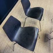 Set of 4 black Maui chairs by Magistretti for Kartell 2000s Italy