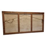 Vintage French Painting With Boats In Harbor by Bourgeois, mid-century