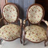Pair of mahogany convertibles