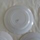 5 plates Luneville Badonviller old faience 385012 red flowers