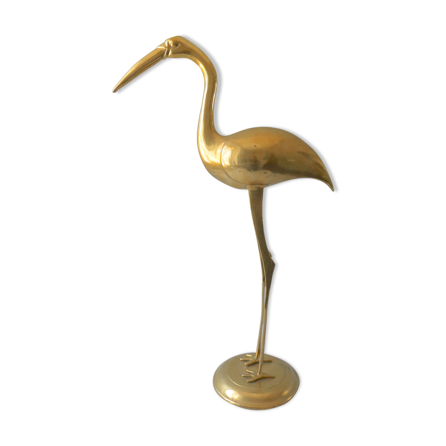 Flamant in solid brass from the years 60